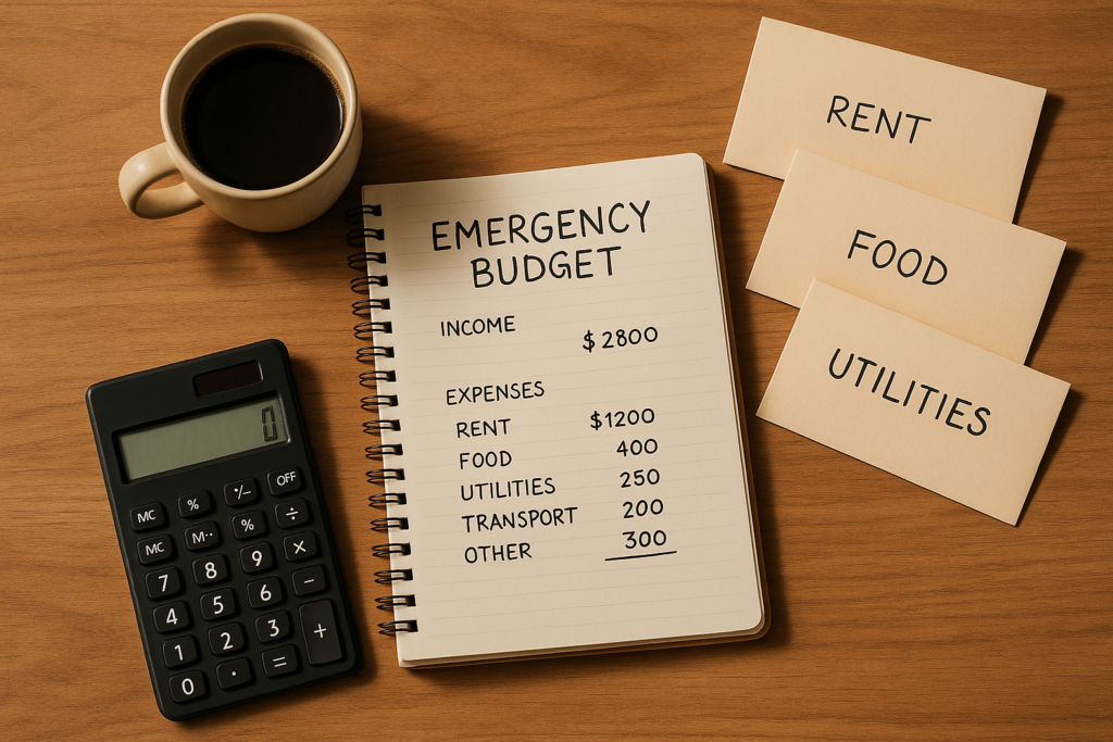 How to Create an Emergency Budget for Debt Relief